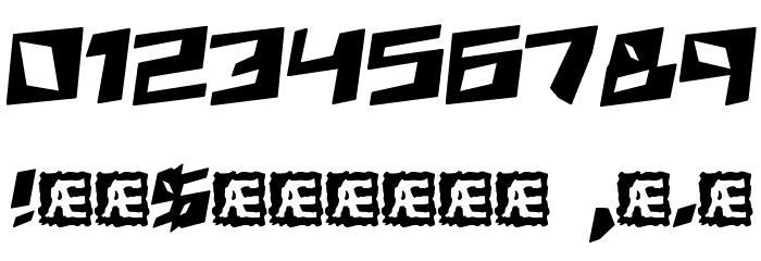 Zenith BRK Font OTHER CHARS