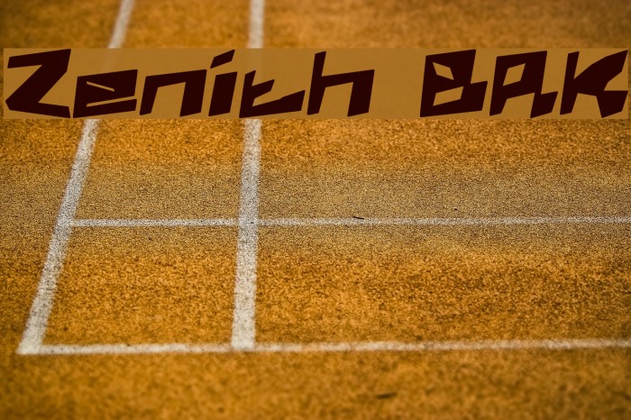 Zenith BRK Font examples