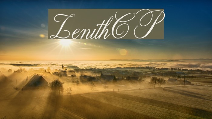 ZenithCP Font examples