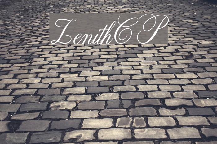 ZenithCP Font examples
