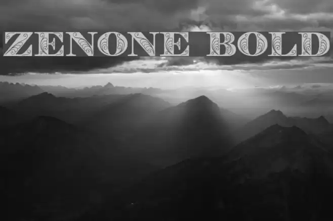 Zenone Bold Schriftart examples