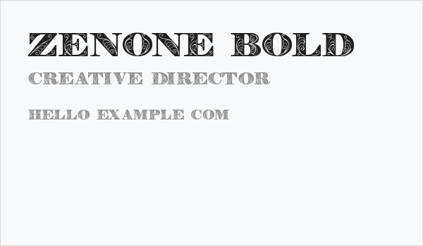 Zenone Bold Business Card