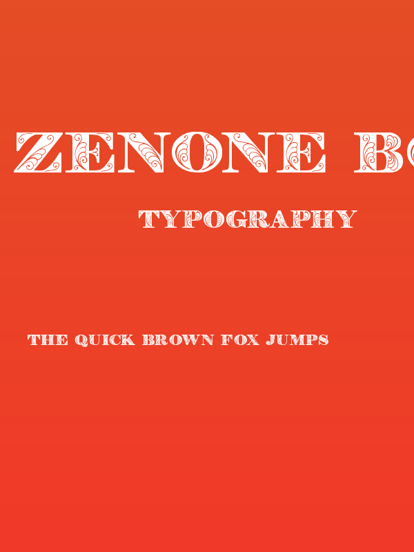 Zenone Bold Poster