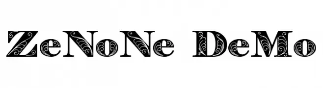 Zenone Demo  Fuentes Gratis Descargar