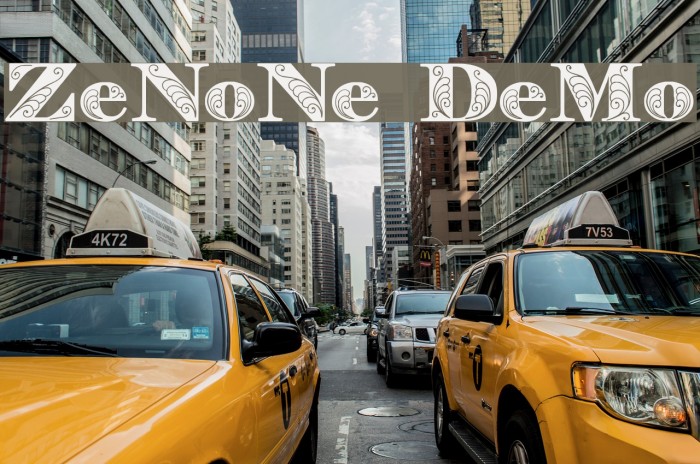 Zenone Demo Font examples
