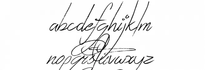 Zentaiges Schriftart Kleinbuchstaben