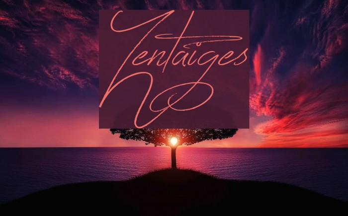 Zentaiges Font examples