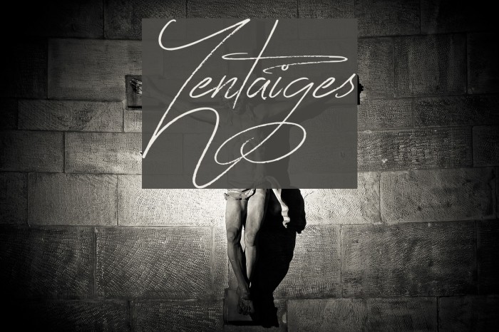 Zentaiges Font examples