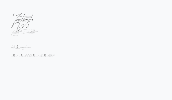 Zentangle Business Card