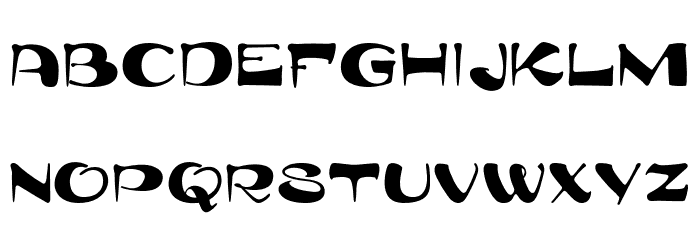 Zenteikei Regular 字体 大写