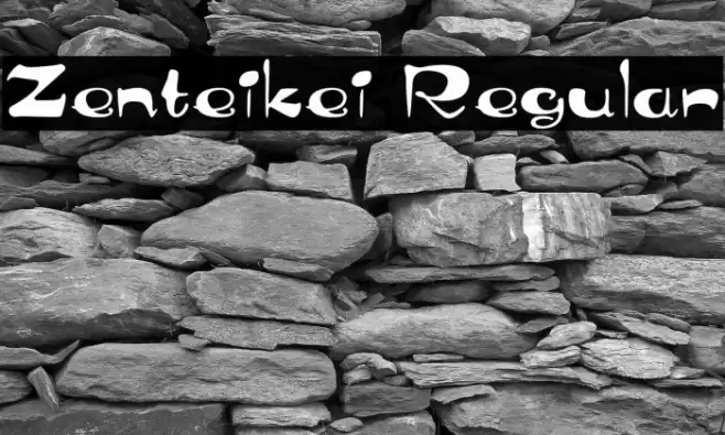 Zenteikei Regular フォント examples