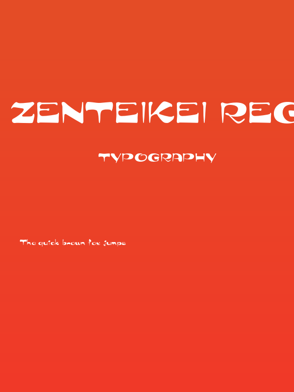 Zenteikei Regular Poster
