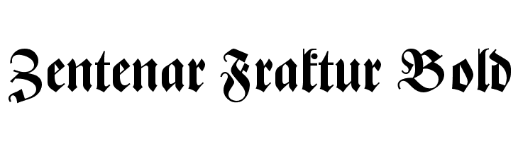 Zentenar Fraktur Bold Font