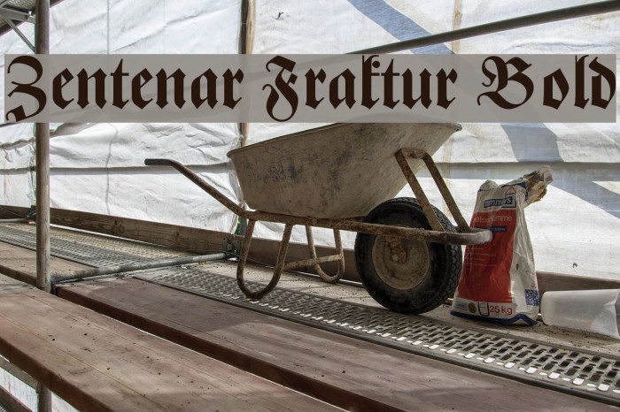 Zentenar Fraktur Bold Font examples