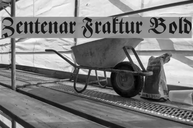 Zentenar Fraktur Bold Font examples