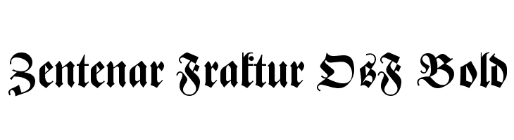 Zentenar Fraktur OsF Bold Font