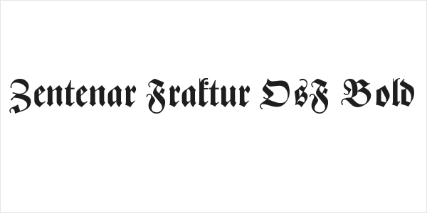 Zentenar Fraktur OsF Bold Logo