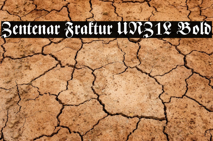 Zentenar Fraktur UNZ1L Bold Font examples
