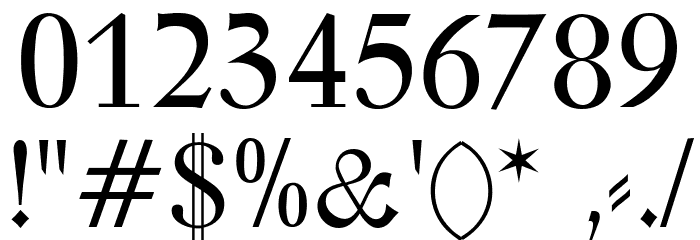 Zentenar Fraktur UNZ1L Font OTHER CHARS