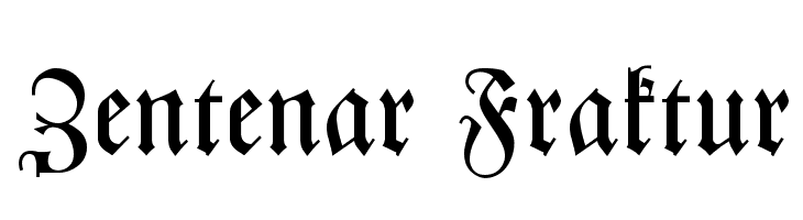 Zentenar Fraktur Font