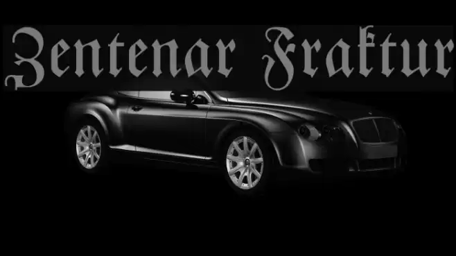 Zentenar Fraktur Font examples