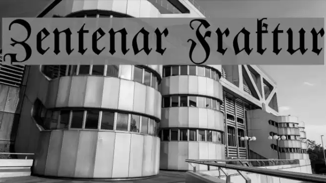 Zentenar Fraktur Font examples