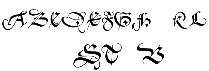 ZentenarZier Font LOWERCASE