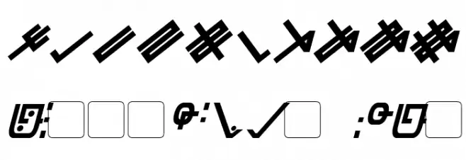 Zentran Italic Font OTHER CHARS