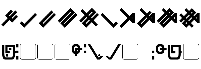 Zentran Font OTHER CHARS