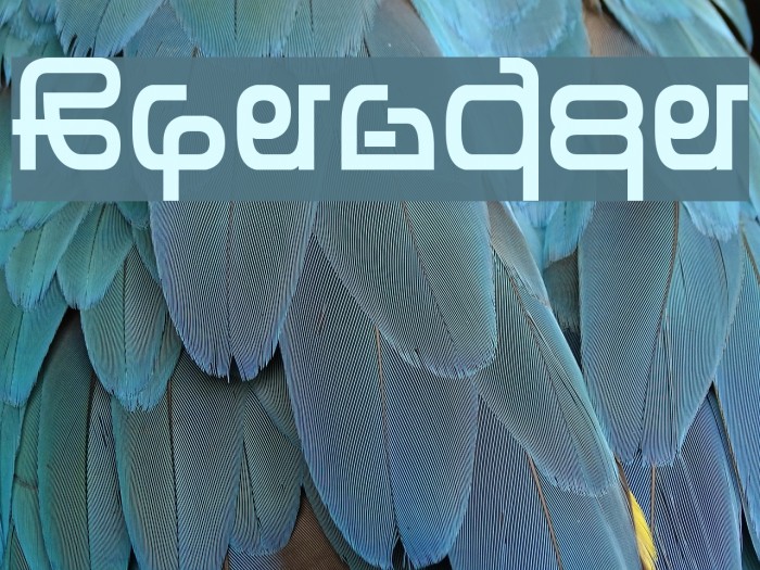 Zentran Font examples