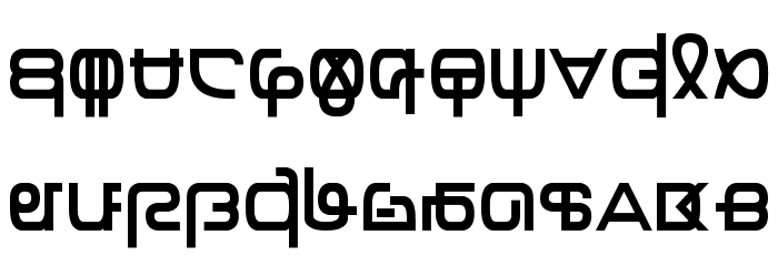 Zentran Font LOWERCASE