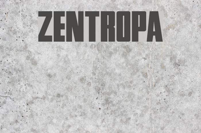 Zentropa Example 1