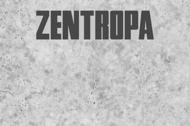 Zentropa Font examples