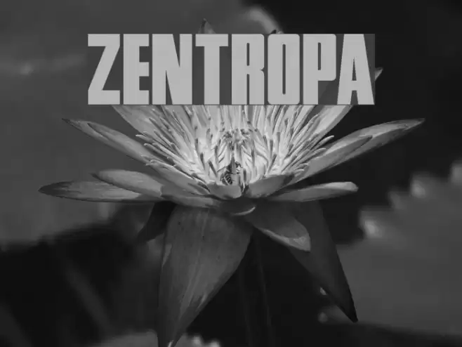 Zentropa Font examples