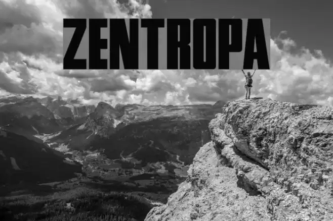 Zentropa Font examples
