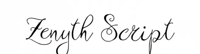 Zenyth Script  les polices de caractères gratuit tlcharger