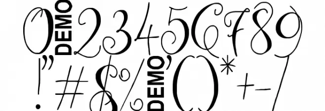 Zenyth Script Font OTHER CHARS