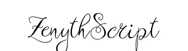 Zenyth Script Font