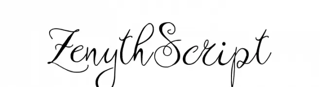Zenyth Script  Frei Schriftart Herunterladen