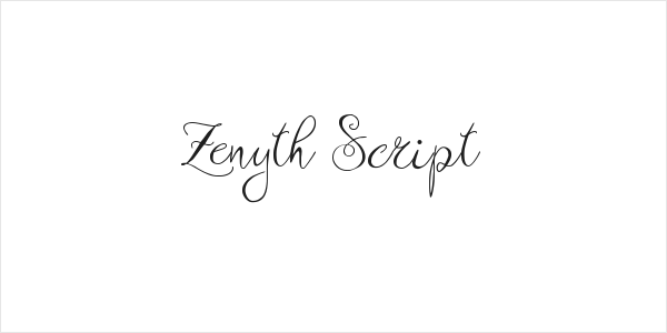 Zenyth Script Logo