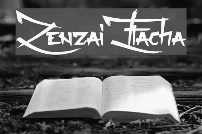 Zenzai Itacha Font examples