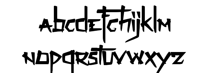 Zenzai Itachi Font LOWERCASE