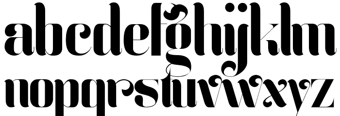 Zeo xay Font LOWERCASE