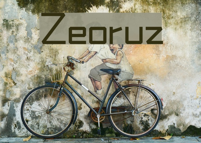 Zeoruz Font examples