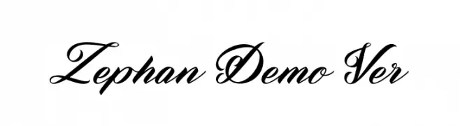Zephan Demo Ver.  Frei Schriftart Herunterladen