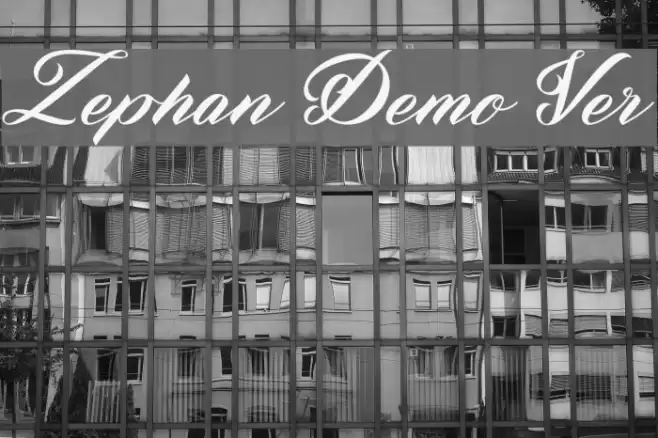 Zephan Demo Ver. Font examples