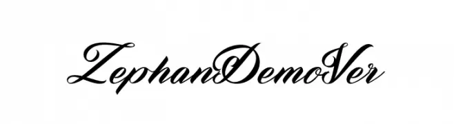 ZephanDemoVer.  Frei Schriftart Herunterladen