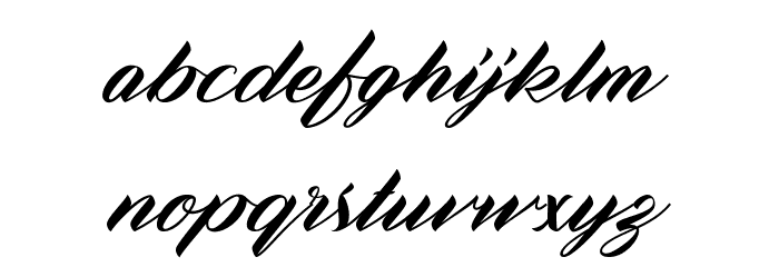ZephanDemoVer. Font LOWERCASE