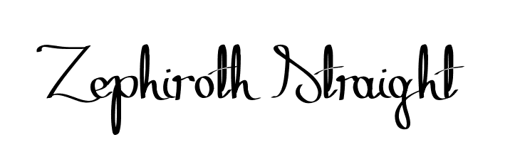 Zephiroth Straight  Free Fonts Download