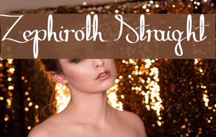 Zephiroth Straight Font examples